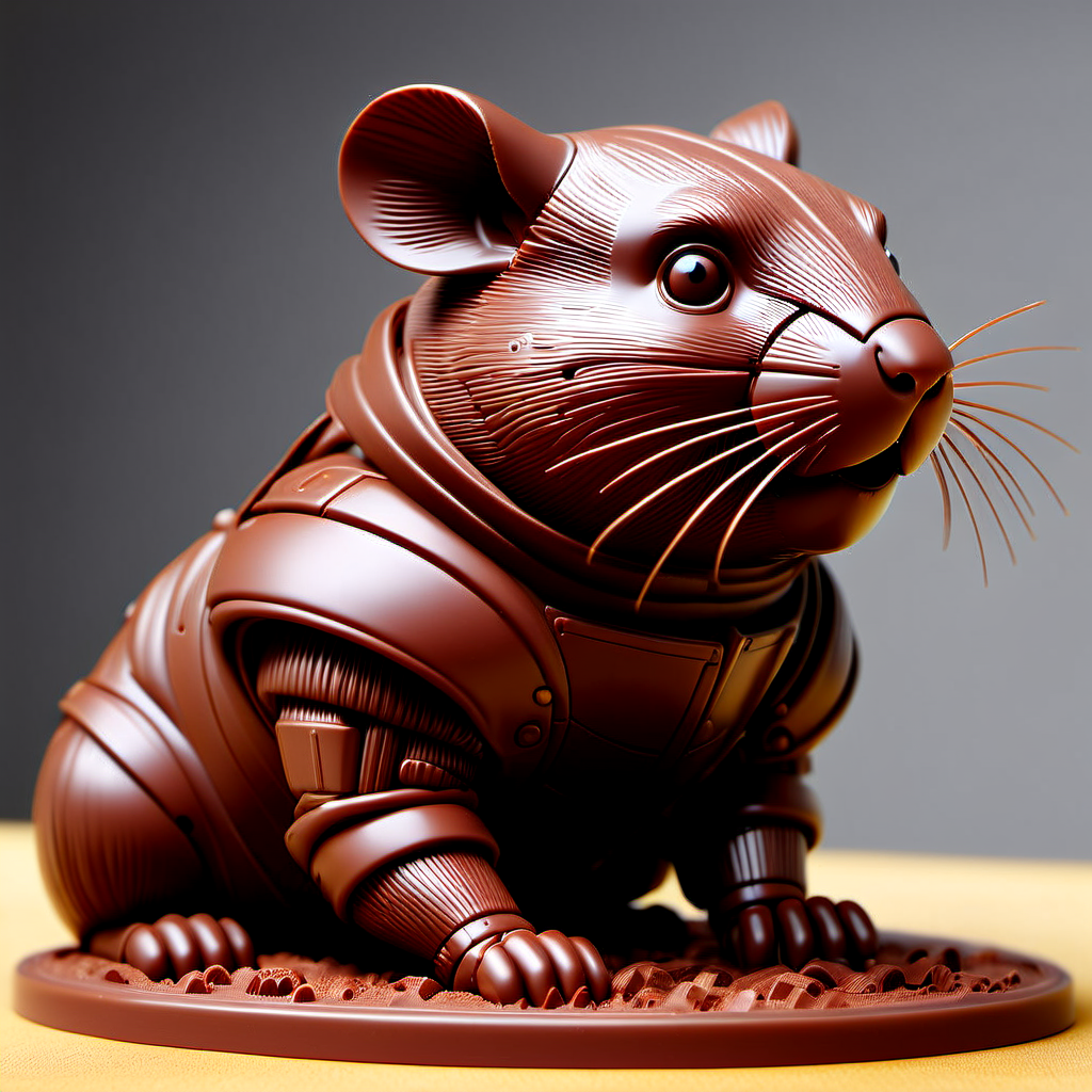 Roboticizer, cyborg hamster made entirely of chocolate