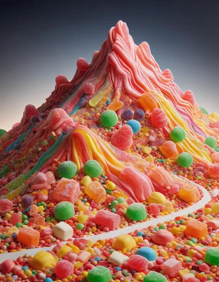 candy mountain  <lora:Candy World Morph:1>
