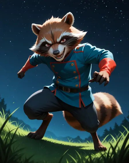 Rocket Raccoon Blue Outfit (Marvel Comics) (Illustrious) (AD)