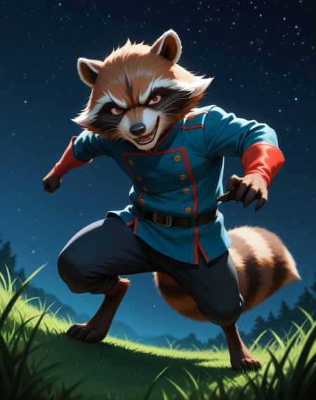 Rocket Raccoon Blue Outfit (Marvel Comics) (Illustrious) (AD) v1.0