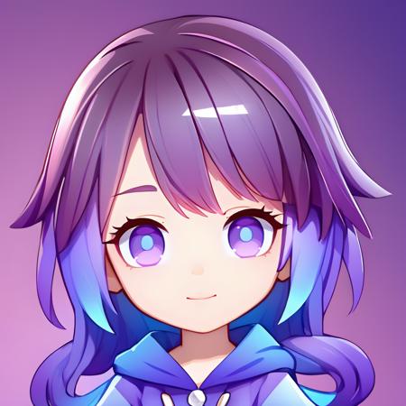 a cute girl,
realistic,3d,C4D rendering,shining,gradient,gradient background,blue background,purple background,glassmorphism icon,chibi avatar,<lora:glassmorphism_chibi_avatar_MIX :1>,