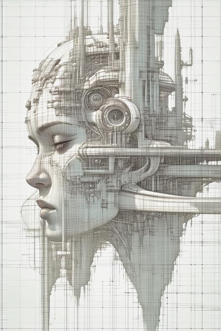 ORIGINAL PROMPT: An artwork done in the style of artist (katsuya terada:1.4), as a (wireframe:1.6).
A surrealistic Science Fantasy scene.
PRODUCTION PROMPT: Original prompt was used.