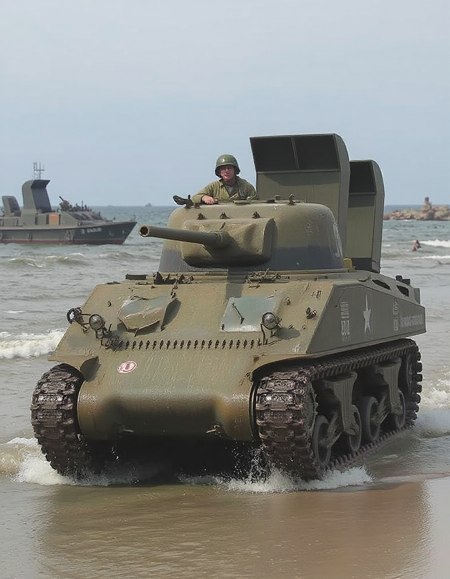 M4 Sherman Tank with Deep Wading Gear v1.0