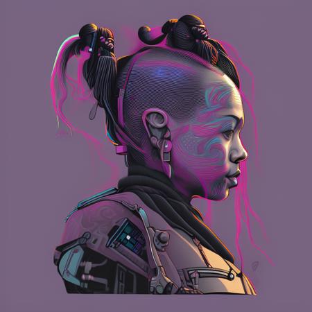 an extremely detailed digital painting of a person with a ponytail and a helmet on with a microphone in their hand and a microphone in their other hand, art by flonixsdviewv3