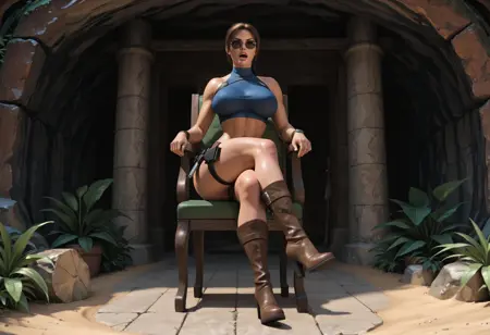 Lara Croft as Nude Raider - PonyXL/Illustrious