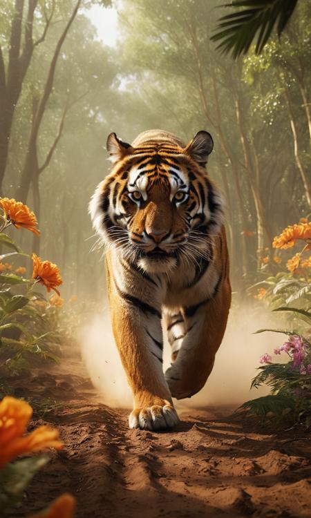 cinematic still coomplex illustration of a mighty tiger in the jungle very fast running to the viewer, trees and flower, in a massive cloud of dust, agression, anger, hyperrealistic scene, heavy rain, detailed focus, art by Aaron Jasinski, epic fantasy scene, vivid colors, Enchanted Masterpiece, Fantasycore, Award-Winning, Masterpiece, contrast, faded . emotional, harmonious, vignette, 4k epic detailed, shot on kodak, 35mm photo, sharp focus, high budget, cinemascope, moody, epic, gorgeous, film grain, grainy, cinematic still coomplex illustration of a mighty tiger in the jungle very fast running to the viewer, trees and flower, in a massive cloud of dust, agression, anger, hyperrealistic scene, heavy rain, detailed focus, art by Aaron Jasinski, epic fantasy scene, vivid colors, Enchanted Masterpiece, Fantasycore, Award-Winning, Masterpiece, contrast, faded . emotional, harmonious, vignette, highly detailed, high budget, bokeh, cinemascope, moody, epic, gorgeous, film grain, grainy, epic cinematic shot of dynamic coomplex illustration of a mighty tiger in the jungle very fast running to the viewer, trees and flower, in a massive cloud of dust, agression, anger, hyperrealistic scene, heavy rain, detailed focus, art by Aaron Jasinski, epic fantasy scene, vivid colors, Enchanted Masterpiece, Fantasycore, Award-Winning, Masterpiece, contrast, faded in motion. main subject of high budget action movie. raw photo, motion blur. best quality, high resolution, coomplex illustration of a mighty tiger in the jungle very fast running to the viewer, trees and flower, in a massive cloud of dust, agression, anger, hyperrealistic scene, heavy rain, detailed focus, art by Aaron Jasinski, epic fantasy scene, vivid colors, Enchanted Masterpiece, Fantasycore, Award-Winning, Masterpiece, contrast, faded, highly quality, intricate detail, elegant, sharp, aesthetic, rich deep vibrant color, beautiful scenic background, enhanced atmosphere, cinematic, full sunny light, fabulous, perfect, pure glowing, tender, coherent, pretty, romantic, magical, engaging, pristine, focused, lovely, creative, extremely inspirational, stunning, best, gorgeous, dramatic, futuristic, glorious