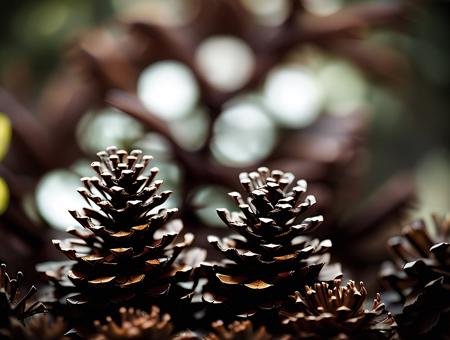 <lora:dooli_yiu_v10:0.8>, a close up of a tree branch with a blurry background, (cedar cone, pinecone:1.4),
fade, slate gray, orange color lookup, (teal and orange:0.7),  cinematic colors, vignette, lowkey, glowing, dark depth of field