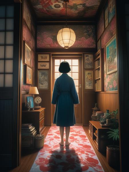 <lora:SS02ImpressionisticPainting_Hap_XL:1>, Thomas Kinkade style, monster :  junji ito horror manga, terrifying twist, comic book panels --nijivolumetric lighting, phantasmal iridescent, hypnotic symmetry, shot with Nikon D850 with topcor 58mm f/1.4 lens, award winning photography , golden ratio, fake detail, trending pixiv fanbox, acrylic palette knife, style of makoto shinkai studio ghibli genshin impact james gilleard greg rutkowski chiho aoshima,