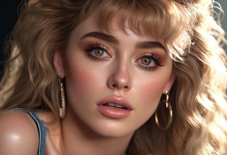 Raw, professional photography, maximum detailed, photorealism, hyperdetailed illustration, highly resolution quality and details, 8k uhd,rating_explicit, a photo , realistic, irl, raw,photorealism, perfect background, Kathryn Newton, 80's hair, frizzy big hair, 80's mini skirt, heels, beautiful eyes, eyes closed, realistic, outstanding, detailed lighting, telephoto lens, facing viewer, posed seductively,looking at camera, view from the side sweaty face, sweaty skin, undressed, detailed background, Perfect Hands, perfect feet,thick dark eye makeup, eye shadow, <lora:Perfect Hands:1.2><lora:add-detail-xl:1> by Lisa holloway
Hide