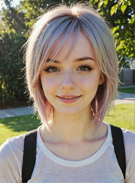 beautiful sunny vibe, happy love, pale, emo, attractive