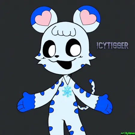 IcyTiger (Smiling Critter OC)