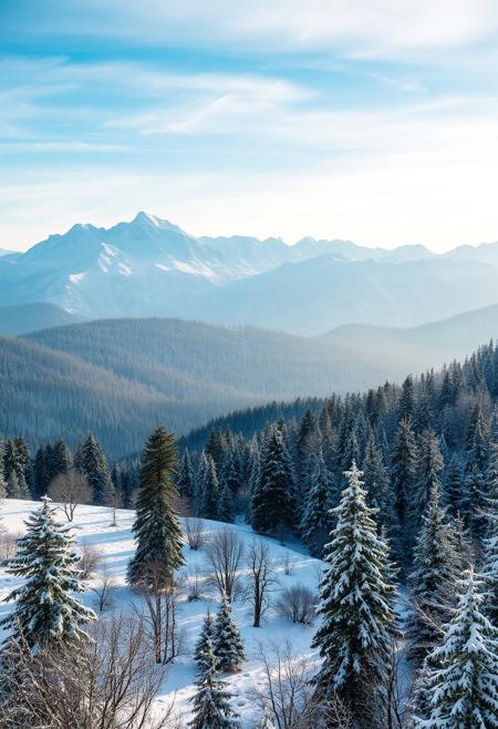 Magnificent winter landscape.