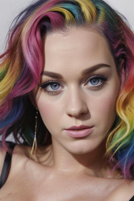 real, photoshoot, realistic, masterpiece, best quality, (detailed beautiful face, detail skin texture, ultra-detailed body:1.1),
<lora:katyperry_smf_lora_02-000001:0.9>, kperry-smf , multicolored hair, portrait, dress, close-up