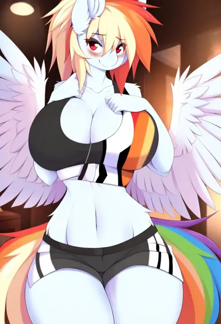 rainbow dash anthro version