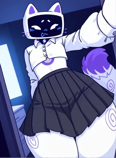 👾💙 Chatty - (max) Illustrous showcase - Чатти femboy robot