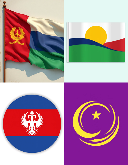 Flags (countries oriented) v1.0 (Claude captions)