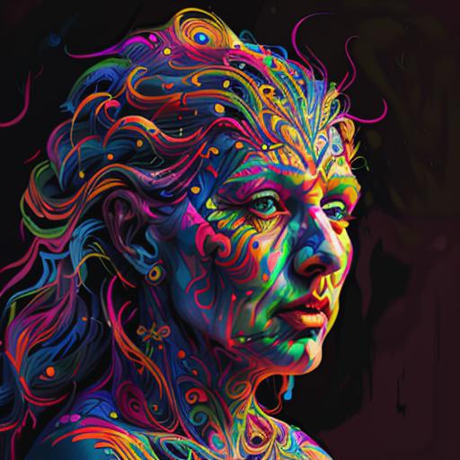 Psychedelic, Multi-Colored Style Art (1) image by NextMeal