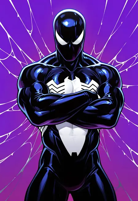 Symbiote Spider-Man "Blacksuit" (Spider-Man Web of Shadows Video Game) [Illustrious]
