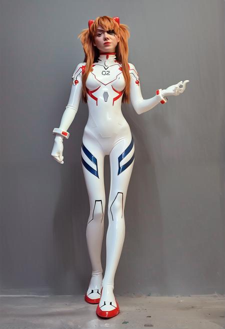 Latex Asuka Langley Soryu Cosplay | SDXL/Pony | Multiple Outfits v1 White Plugsuit Pony