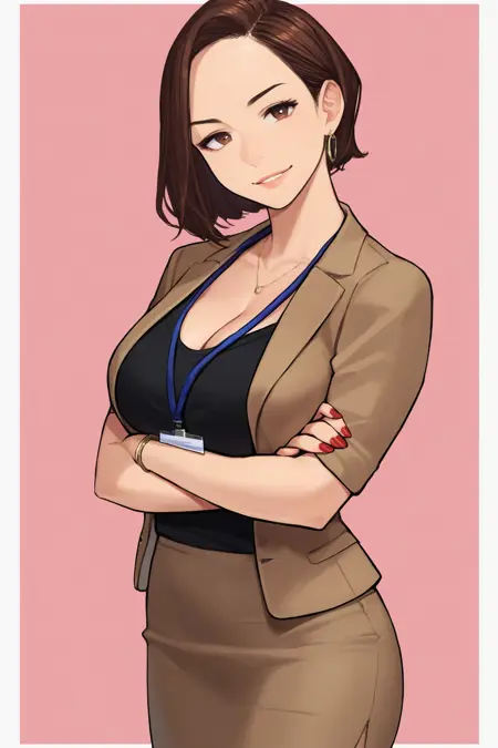 Okuzumi Maiko / Senpai-san (奥墨マイコ / 先輩さん) - Ganbare Doukichan (がんばれ同期ちゃん)