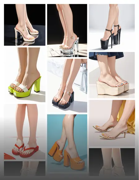 Roger's Heels (20 Sandals) - Pony | 20款 Pony 高跟/凉鞋