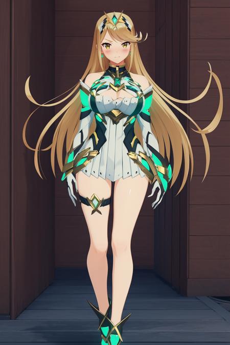 <lora:hikarimythraV1:0.8>,hikarimythra,1girl,blonde hair,very long hair,swept bangs,yellow eyes,green earrings,green gem tiara,tsundere,blush,
green chest jewel,bare shoulders,green neon trim white elbow gloves,large breasts,green neon trim cleavage cutout white short dress,bare legs,green gem thigh strap,streamlined back-skirt panels,green neon trim white footwear,, Exquisite visuals, high-definition,masterpiece,best quality,Exquisite visuals,high-definition,masterpiece,best quality,18yo,Young female,Beautiful Fingers,Beautiful long legs,Beautiful body,Beautiful character design,