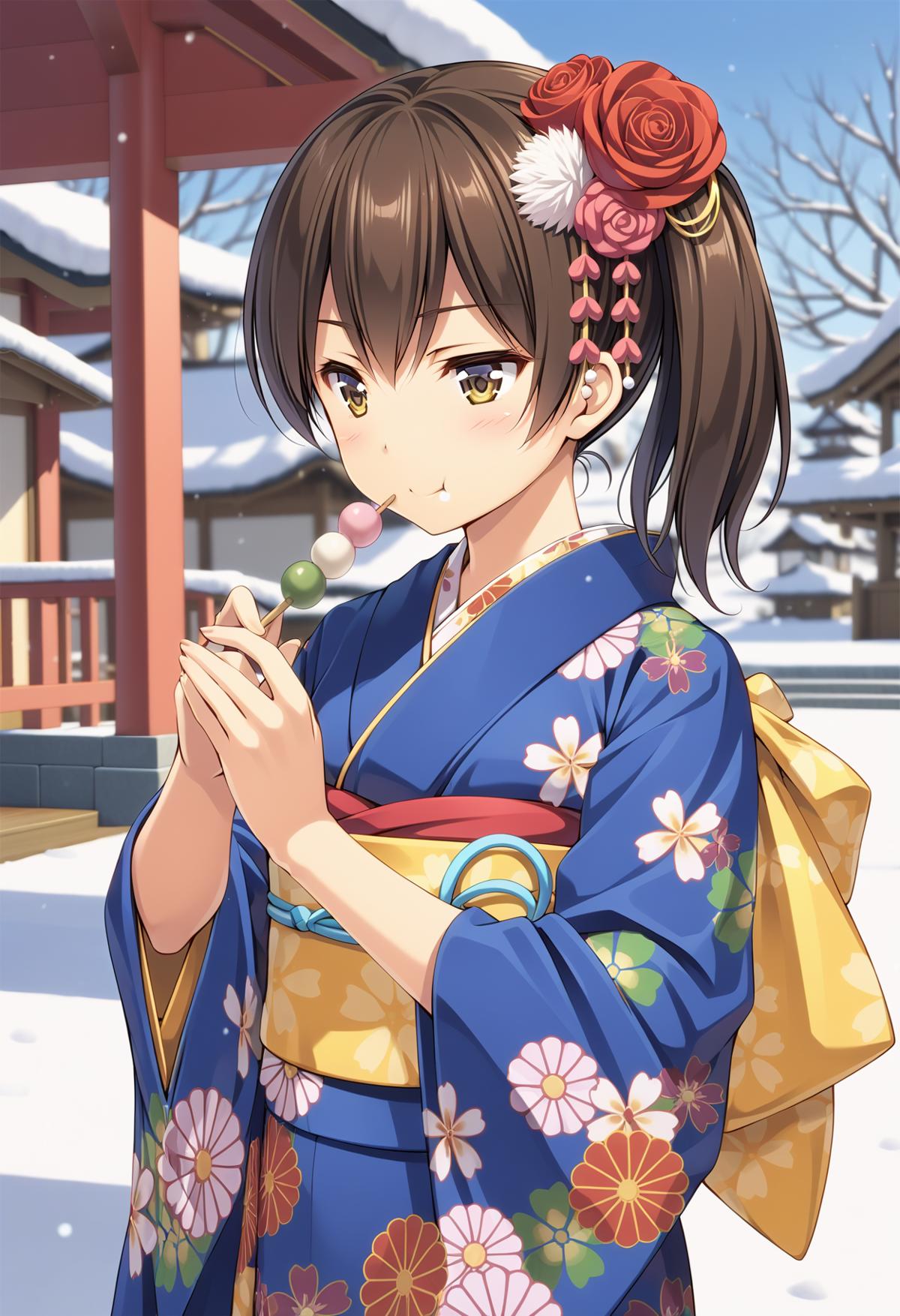 SDXL] Kaga (New Year Kimono) - Kantai Collection - Kancolle | 加賀 