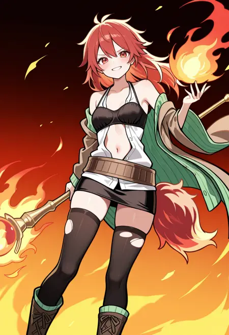 Hiita the Fire Charmer/Channeler (火霊使いヒータ | 火霊媒師ヒータ) - Yu-Gi-Oh! (遊☆戯☆王)