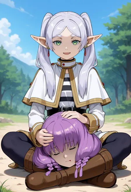 Neferpitou Holding Kite's Head (Hunter x Hunter) Reference