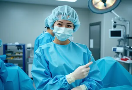 Female Surgeon / Surgical Nurse with Bouffant Cap Flux