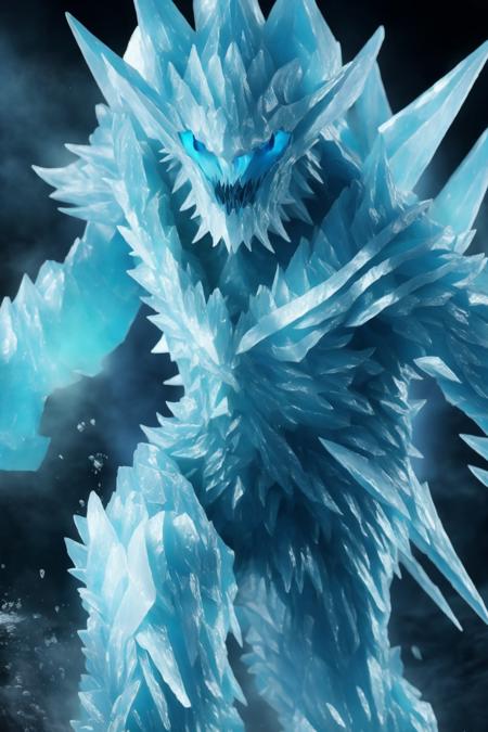 <lora:Elements-000008:0.7> elemental, monster, ice