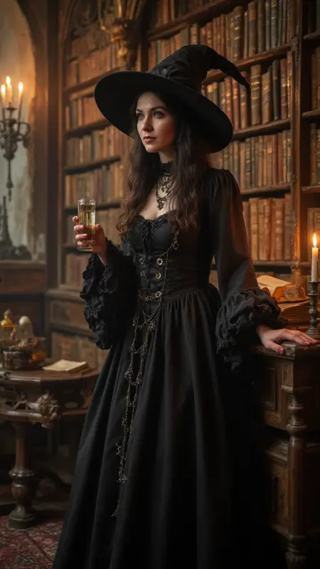 Holding glass / woman with a drink