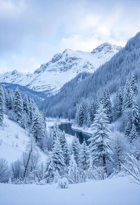 Magnificent winter landscape.