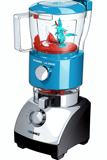 Liquified Carbuncle,pokemon creature stuck in food processor,<lora:CARBIE_BLENDER:0.5>