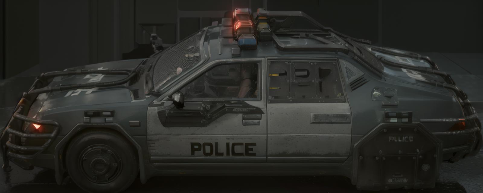 Cyberpunk 2077 NCPD Car (Hella EC-H I860 Enforcer) image by ehowton
