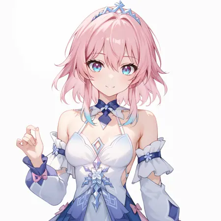 三月七礼服  / 三月なのかドレス / March 7th dress outfit《崩坏：星穹铁道 / 崩壊: スターレイル / Honkai: Star Rail》[HiKaRi]