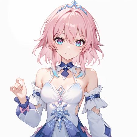 三月七礼服  / 三月なのかドレス / March 7th dress outfit《崩坏：星穹铁道 / 崩壊: スターレイル / Honkai: Star Rail》[HiKaRi] v2.0