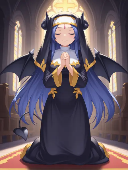 Succubus Nun Christie - Monster Girl Quest!/Monmusu Quest! - Illustrious
