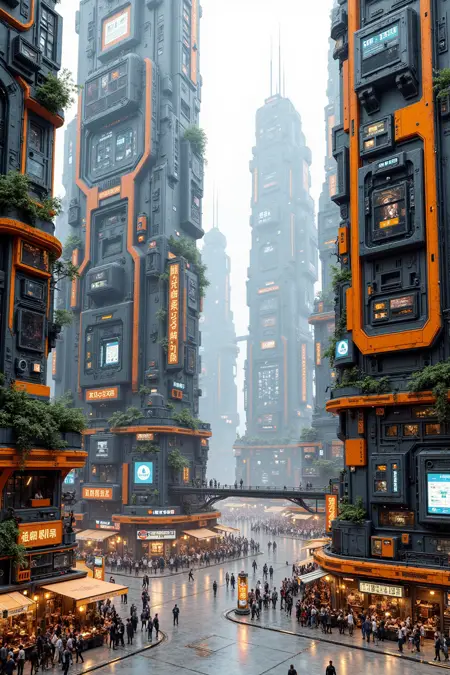 DJ_Cyberpunk Style_Urban Landscape Generation