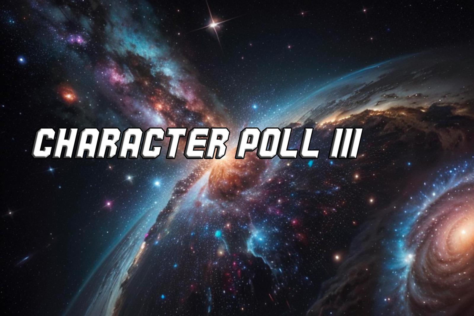 Poll Announcement - Fictional Character Poll  - III (Revenge of the Checkpoints)