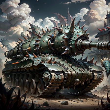 <lora:DragonScaleAIV3:.75> DragonScaleAI tank