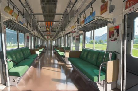 masterpiece, best quality, ultra-detailed, illustration,
JNR205, train interior, scenery, seat, indoors, vanishing point, window, door, poster (object), realistic, 
multiple boys, sitting, multiple girls, sleeping,
<lora:JRE205_V2_1.0_MIDD:0.8:XYZ>