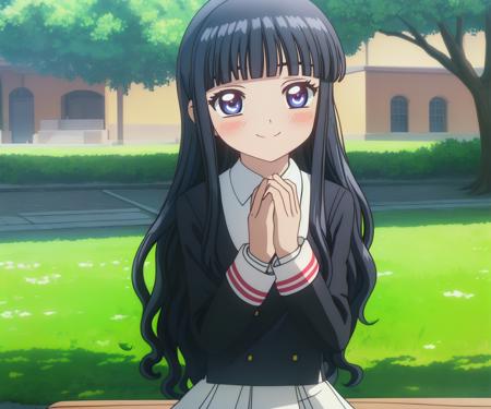 (detailed hands),(perfect anatomy), masterpiece,beautiful detailed eyes,official art, extremely detailed CG,
best quality, ultra-detailed,8K, 16K, cinematic lighting, (gleaming_skin:1.2),(anime screencap),
character focus,1girl,  BREAK
sitting:1.2, park bench, day, smile, blush, 
tomoeda middle school uniform, pleated skirt, cowboy shot, 
<lora:flat2:-0.7> <lora:sakura_v22:0.8>
daidouji tomoyo, blunt bangs,