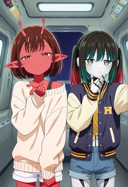 Chiharu & Makina (Milky☆Subway) XL