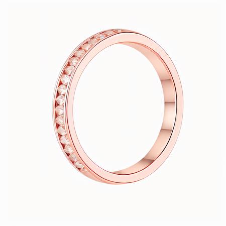 ajd, ring, rose gold ring, diamond trimmed ring, pearl trimmed ring, 
,white background, simple background,,
no  humans, 
 <lora:ringv1:1>