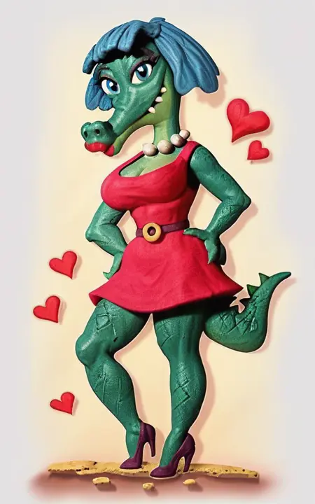 Crocodile Genya (Cheburashka's series Fan Character from postcard)/Крокодилиха Геня (Фан-персонаж Чебурашки, из открытки)