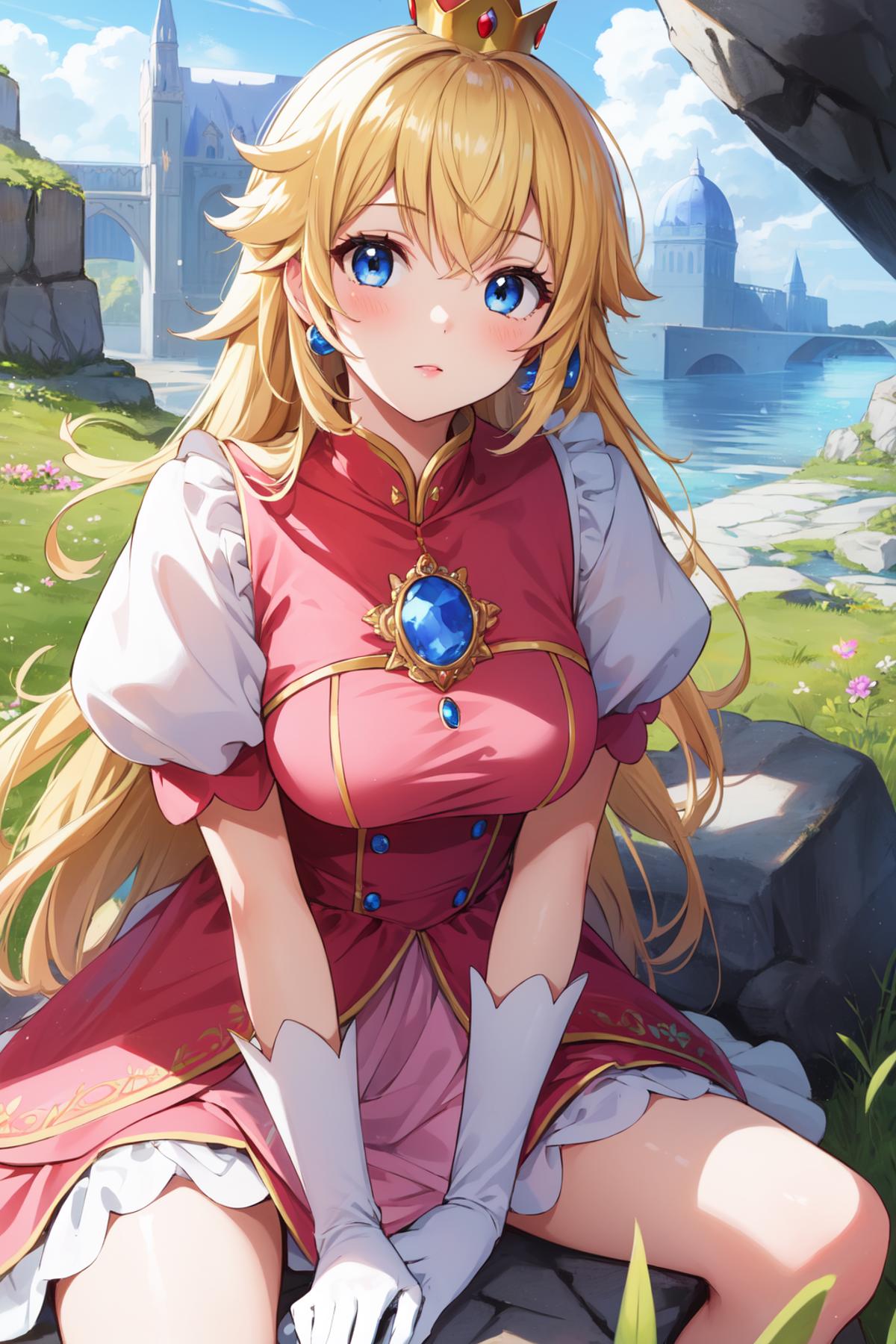 Princess Peach (ピーチ姫) - Super Mario Bros - COMMISSION image by PettankoPaizuri