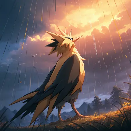 Zapdos (Pokemon + Monster Girl)