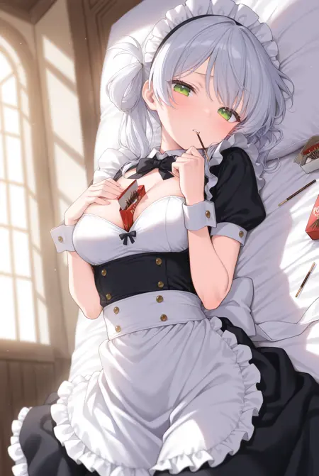 pockybox between breasts / ポッキーの箱を胸の間に挟む / ポッキーの日