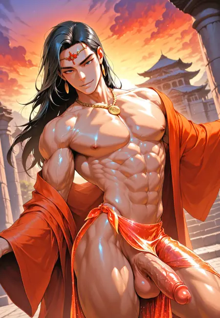 Defined Muscles - Male Pinup - Buff Man